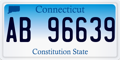 CT license plate AB96639