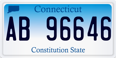 CT license plate AB96646