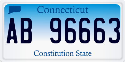 CT license plate AB96663