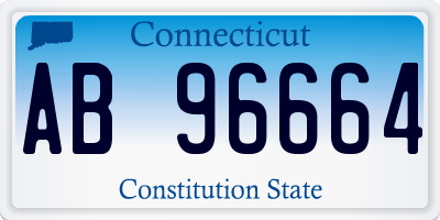 CT license plate AB96664