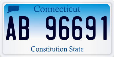 CT license plate AB96691