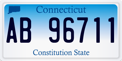 CT license plate AB96711