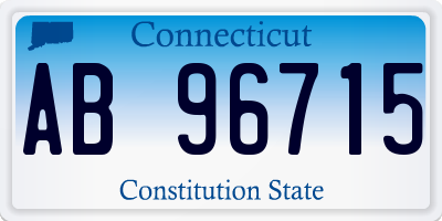 CT license plate AB96715