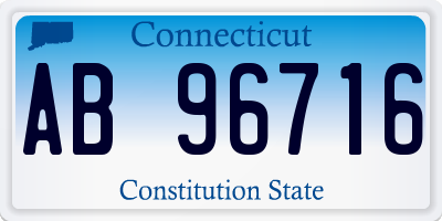 CT license plate AB96716