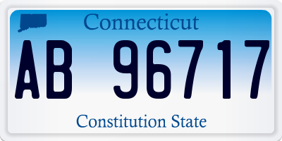 CT license plate AB96717