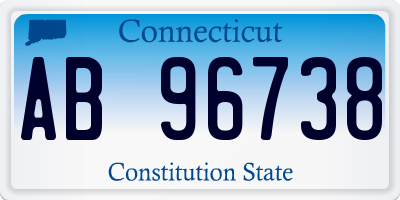 CT license plate AB96738