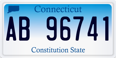 CT license plate AB96741