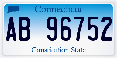 CT license plate AB96752