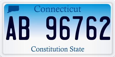 CT license plate AB96762