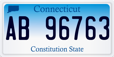 CT license plate AB96763