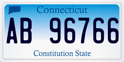 CT license plate AB96766