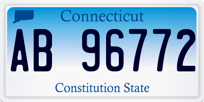 CT license plate AB96772