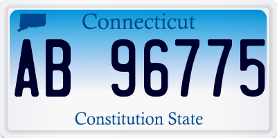 CT license plate AB96775