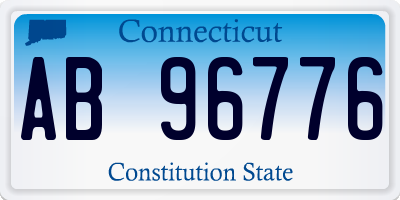 CT license plate AB96776