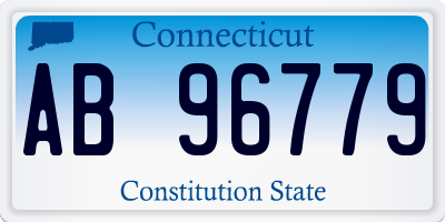 CT license plate AB96779