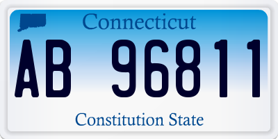 CT license plate AB96811