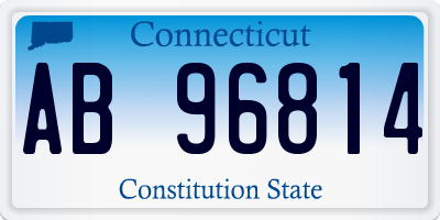 CT license plate AB96814