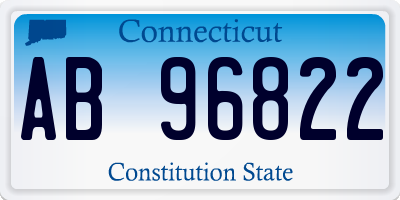 CT license plate AB96822