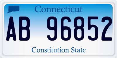 CT license plate AB96852