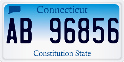 CT license plate AB96856