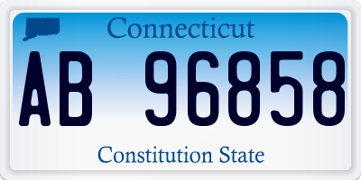 CT license plate AB96858