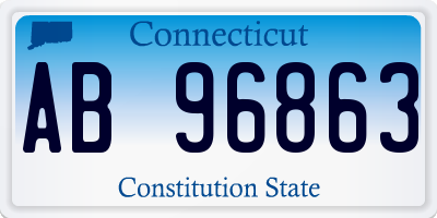 CT license plate AB96863