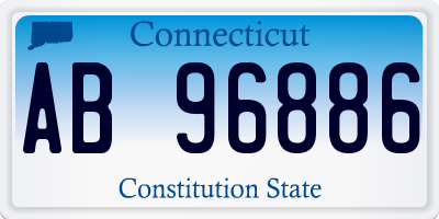 CT license plate AB96886