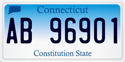 CT license plate AB96901