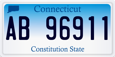 CT license plate AB96911