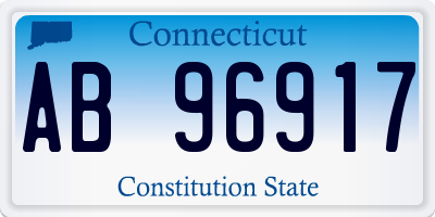 CT license plate AB96917