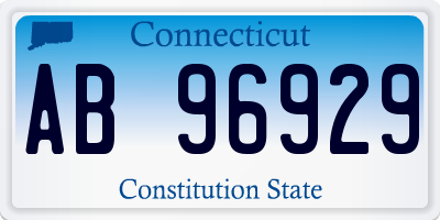 CT license plate AB96929