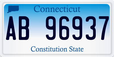 CT license plate AB96937