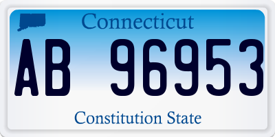 CT license plate AB96953