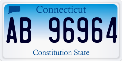 CT license plate AB96964