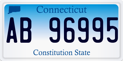 CT license plate AB96995