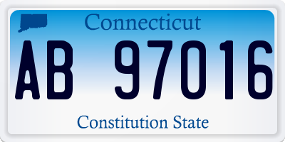 CT license plate AB97016