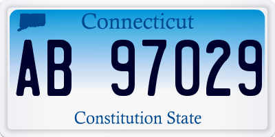 CT license plate AB97029