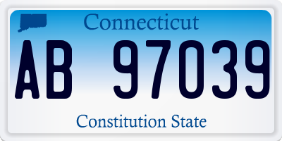 CT license plate AB97039