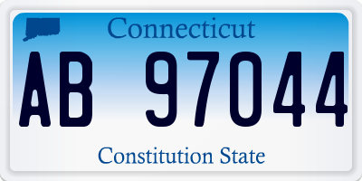 CT license plate AB97044