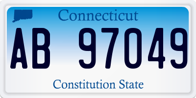 CT license plate AB97049