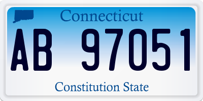 CT license plate AB97051