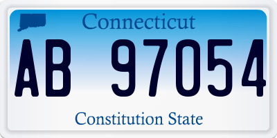 CT license plate AB97054