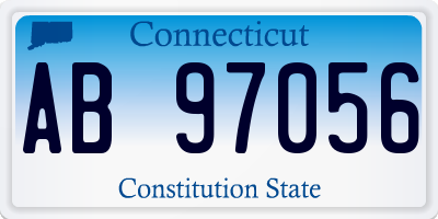 CT license plate AB97056