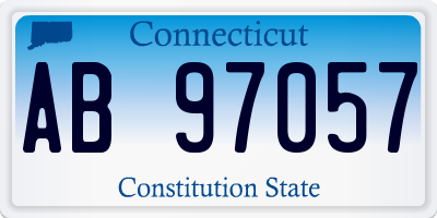 CT license plate AB97057