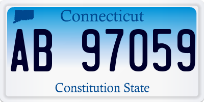 CT license plate AB97059