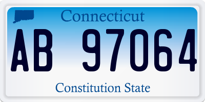 CT license plate AB97064