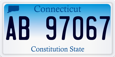 CT license plate AB97067