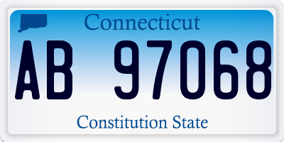 CT license plate AB97068