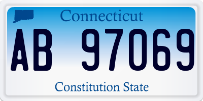 CT license plate AB97069