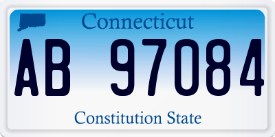 CT license plate AB97084